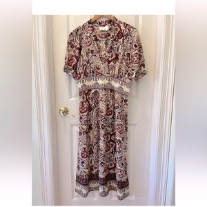 Ba&sh New Dress Zael Paisley Midi Medium